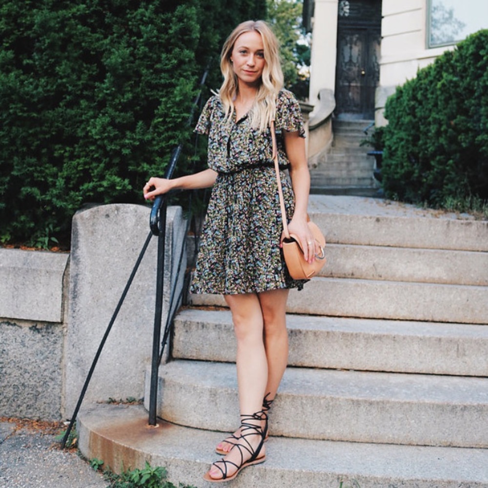 Banana Republic Flutter Sleeve Dress